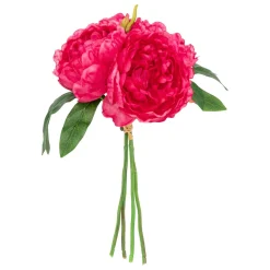 Atmosphera Fleurs Artificielles*Bouquet de 4 pivoines artificielles "Bely" Transparent