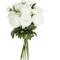Atmosphera Fleurs Artificielles*Bouquet 13 pivoines artificielles Blanc