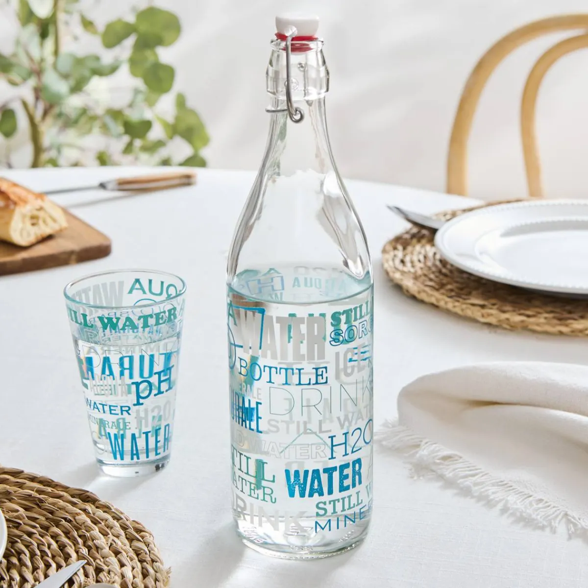 Atmosphera Art De La Table D'Extérieur|Pichets, Carafes*Bouteille "Aqua" Multicolore