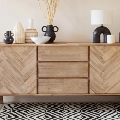 Atmosphera Voir Tout |Buffets*Buffet 2 portes "Aeris" Beige