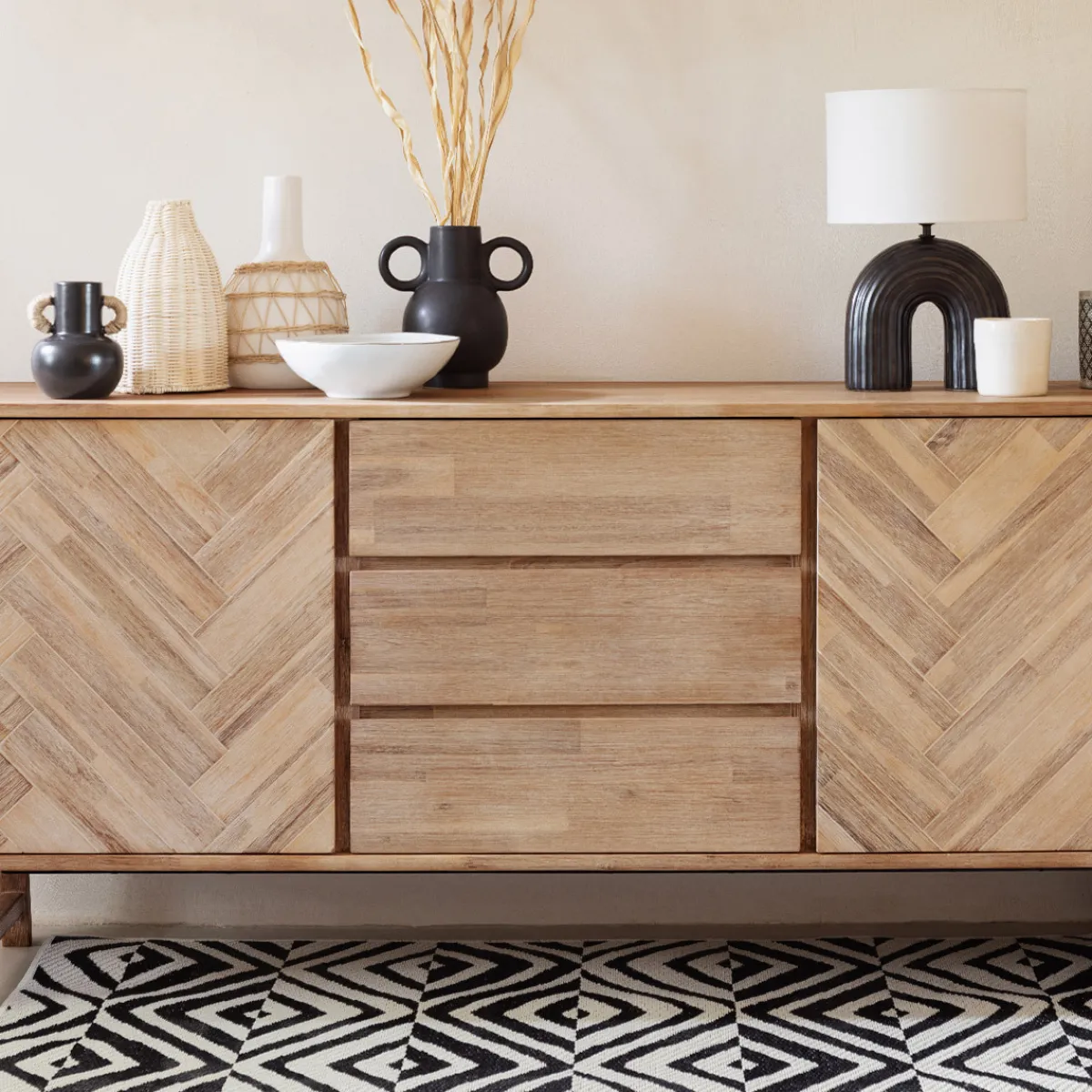 Atmosphera Voir Tout |Buffets*Buffet 2 portes "Aeris" Beige