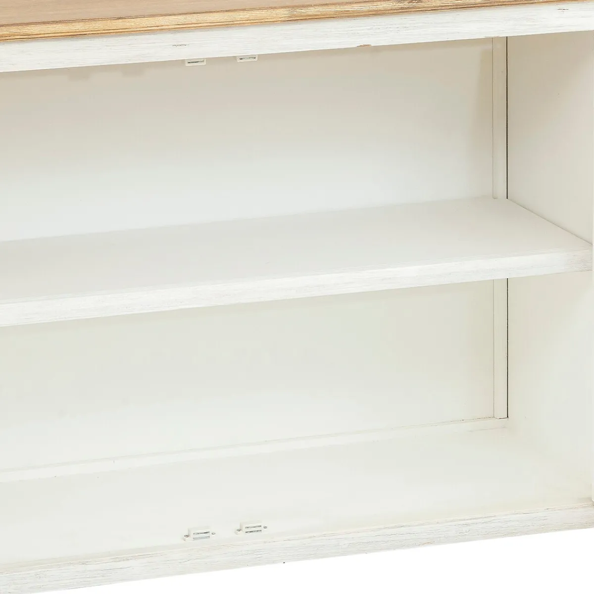 Atmosphera Voir Tout |Buffets*Buffet 3 portes en verre "Olbia" Blanc