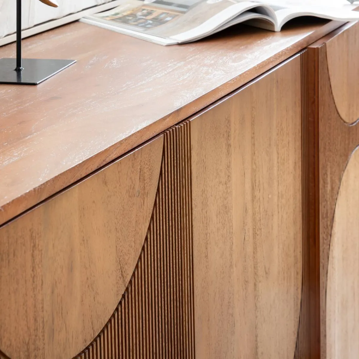 Atmosphera Voir Tout |Buffets*Buffet 3 portes "Nanda" Beige