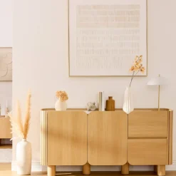 Atmosphera Voir Tout |Buffets*Buffet 2 portes 2 niveaux "Homelya" Boisnaturel