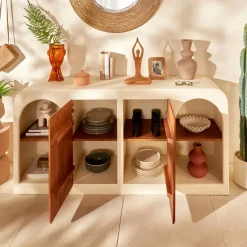 Atmosphera Voir Tout |Buffets*Buffet 2 portes 8 étagères 