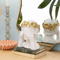 Atmosphera Statuettes, Figurines*Buste de femme "Wild" Blanc