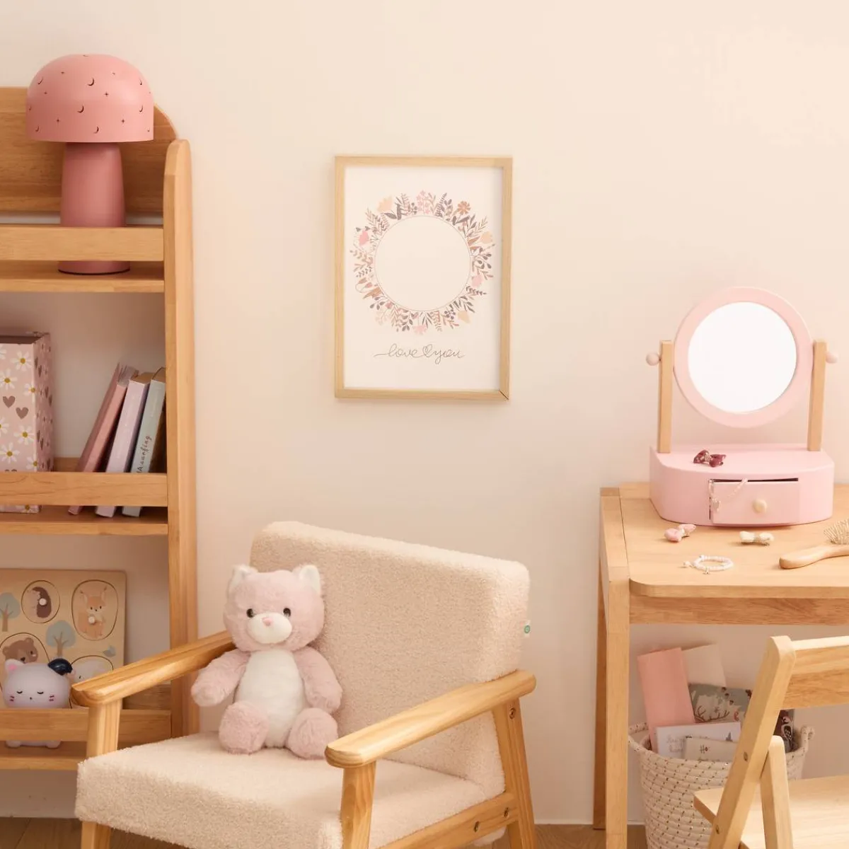 Atmosphera Cadeaux De Naissance*Cadre empreinte "Tiny" Rose