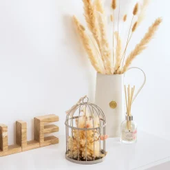 Atmosphera Fleurs Séchées*Cage Beige
