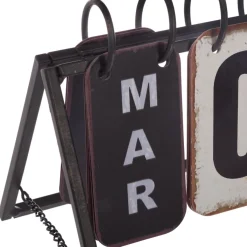 Atmosphera Objets À Poser*Calendrier "Vintage" Beige