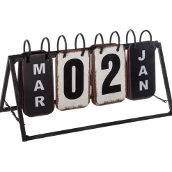 Atmosphera Objets À Poser*Calendrier "Vintage" Beige