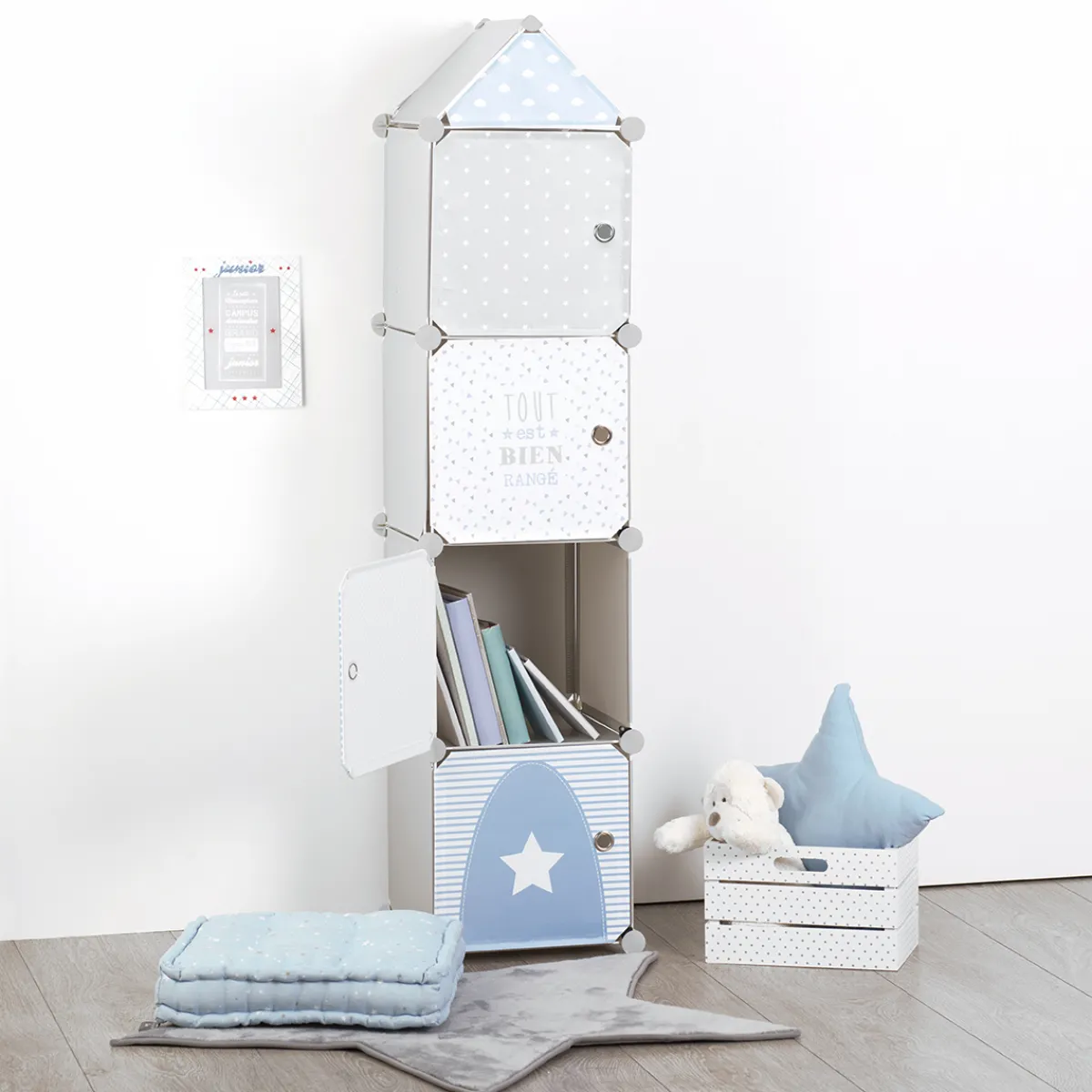 Atmosphera Meubles De Rangement*Casiers de rangement enfant "Colonne" Boisnaturel