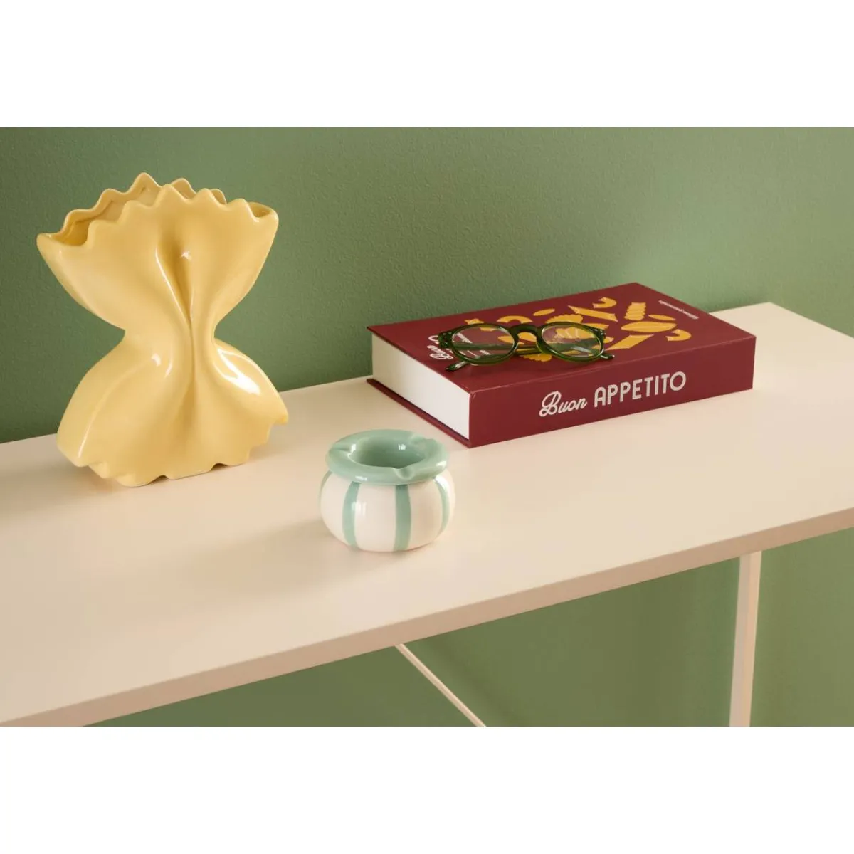Atmosphera Objets À Poser*Cendrier "Della pasta" Marroncaramel