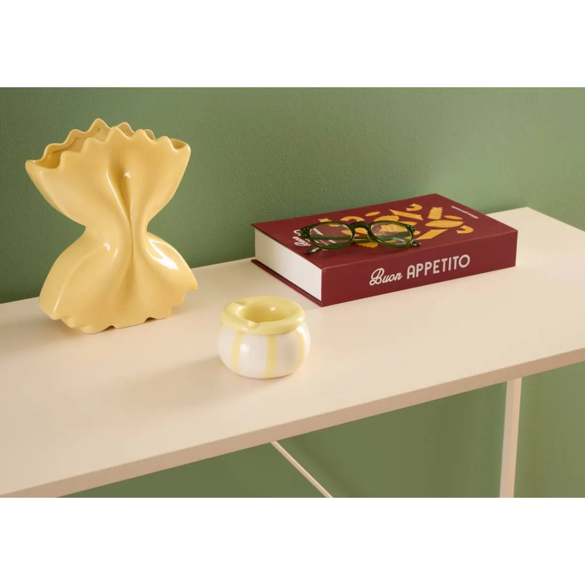 Atmosphera Objets À Poser*Cendrier "Della pasta" Marroncaramel
