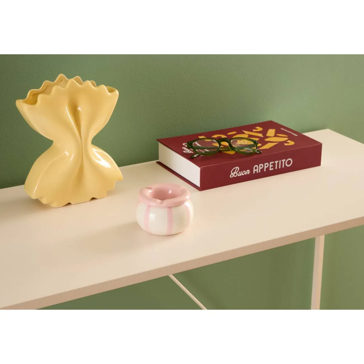 Atmosphera Objets À Poser*Cendrier "Della pasta" Marroncaramel