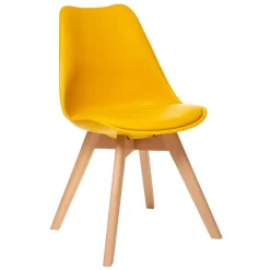 Atmosphera Chaises Scandinaves*Chaise "Baya", pieds hêtre Rose