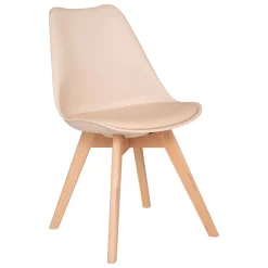 Atmosphera Chaises Scandinaves|Chaises, Fauteuils De Table*Chaise "Baya", pieds hêtre beige