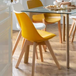 Atmosphera Chaises Scandinaves|Chaises, Fauteuils De Table*Chaise "Baya", pieds hêtre Noir