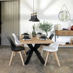 Atmosphera Chaises Scandinaves|Chaises, Fauteuils De Table*Chaise "Baya", pieds hêtre Noir