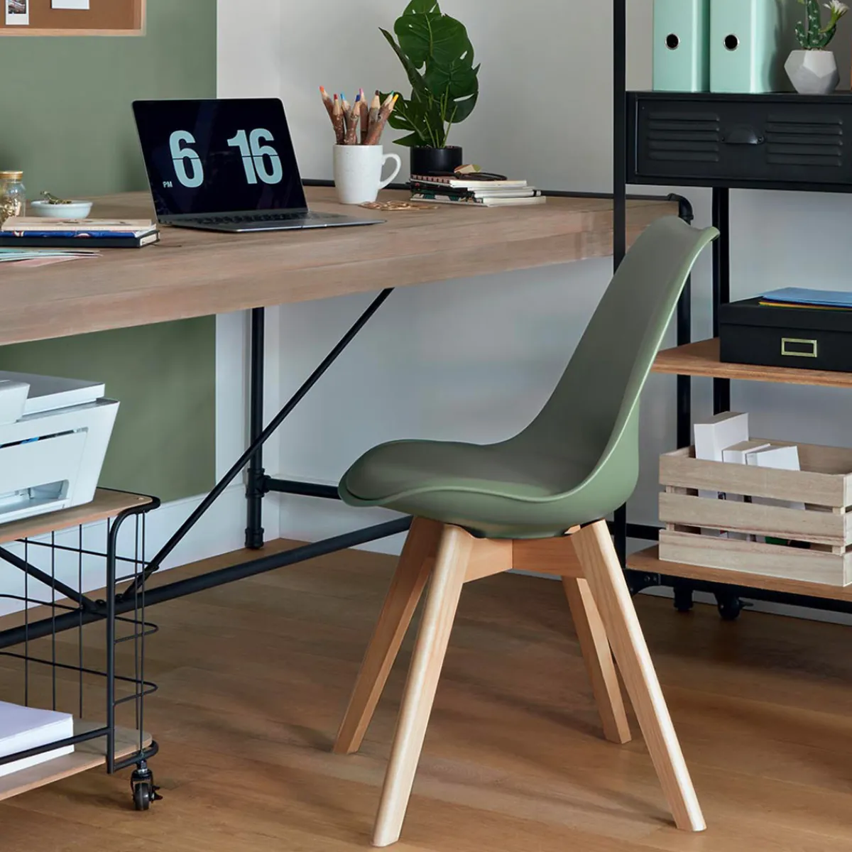 Atmosphera Chaises Scandinaves|Chaises, Fauteuils De Table*Chaise "Baya", pieds hêtre Beige