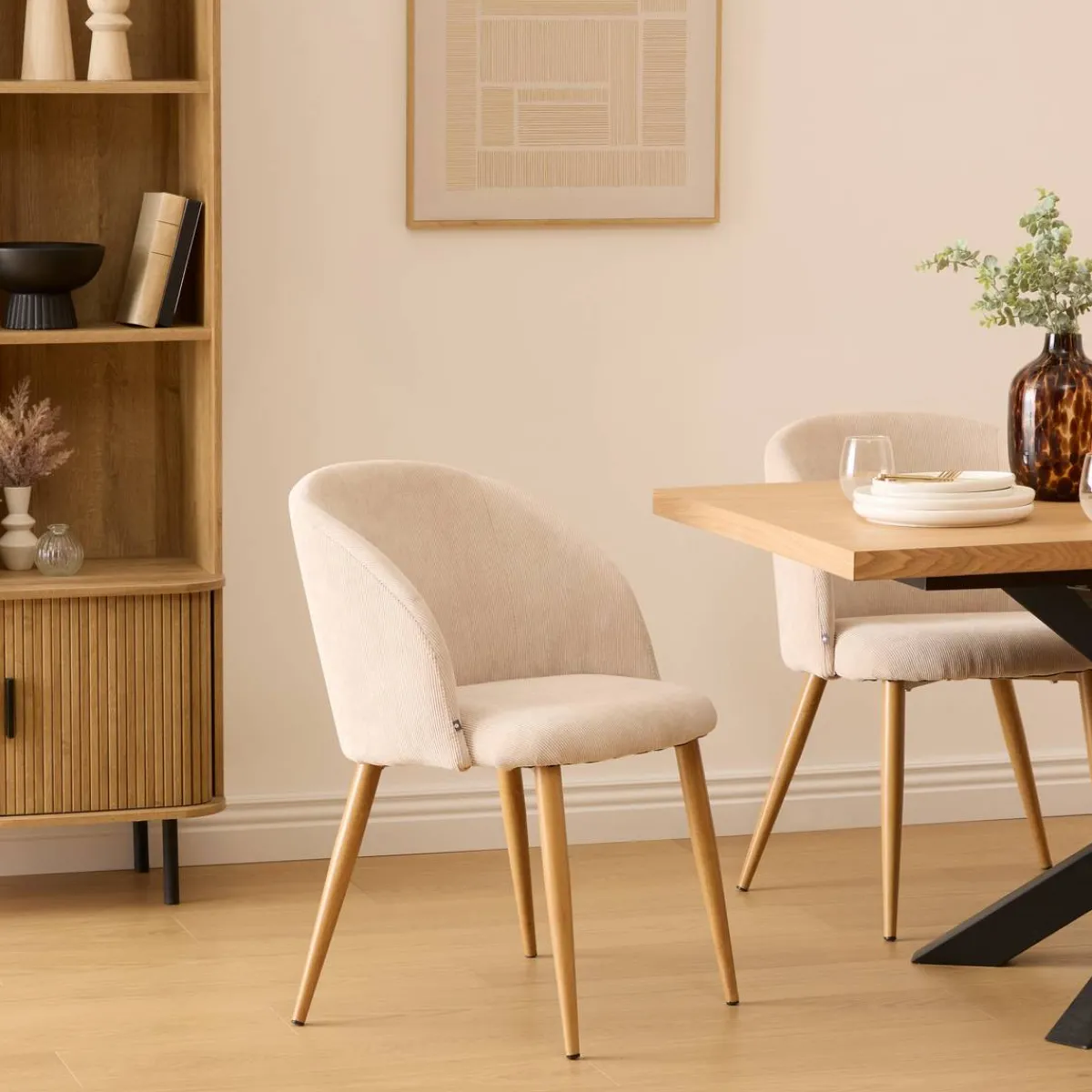 Atmosphera Chaises, Fauteuils De Table|Fauteuils De Table*Chaise "Celeste" Ambre