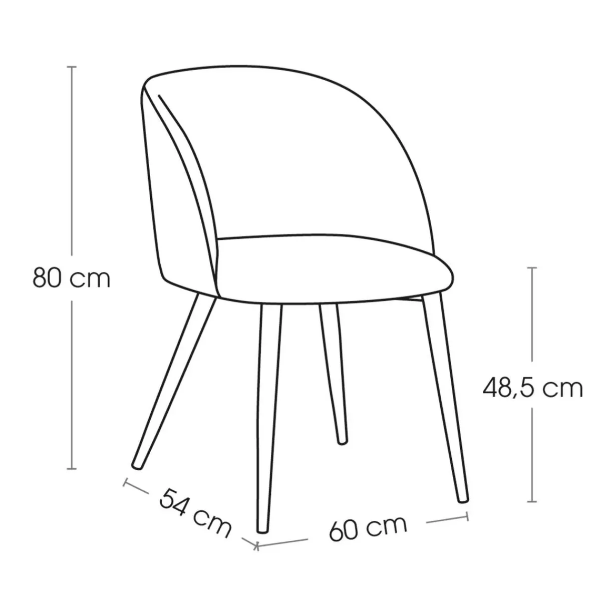 Atmosphera Chaises, Fauteuils De Table|Fauteuils De Table*Chaise "Celeste" Ambre