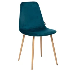 Atmosphera Chaises En Velours|Chaises Scandinaves*Chaise "Roka" Blanc2