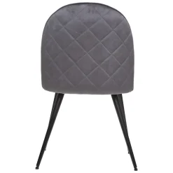 Atmosphera Chaises En Velours*Chaise "Slano", pieds métal noir Beige