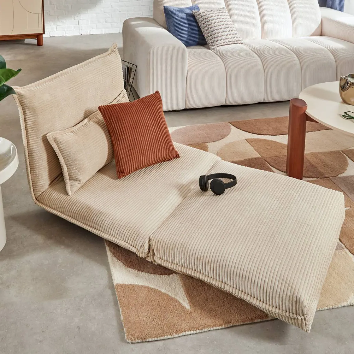 Atmosphera Fauteuils*Chauffeuse "Elois" Vertkaki