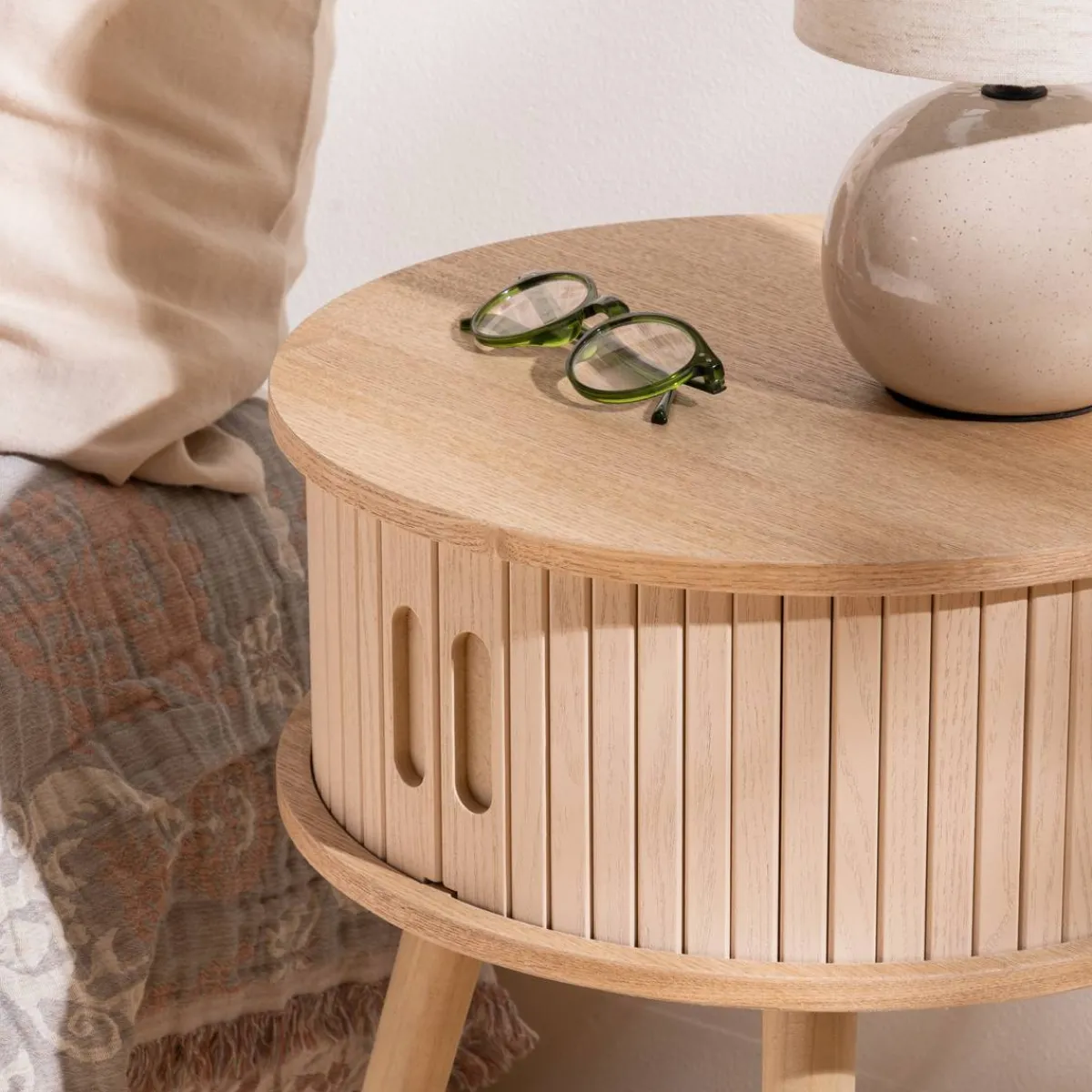 Atmosphera Tables De Chevet*Chevet 2 portes "Nysos" Noir