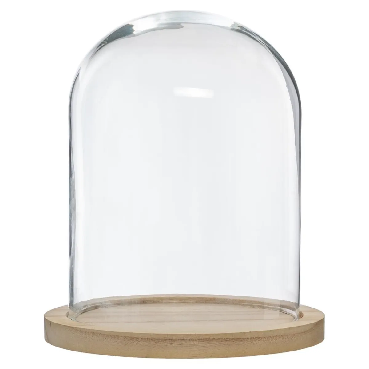 Atmosphera Photophores, Bougeoirs*Cloche verre et bois Noir