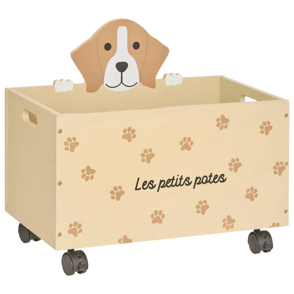 Atmosphera Coffres À Jouets*Coffre de rangement enfant "Scott" Beige