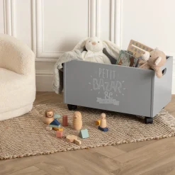 Atmosphera Coffres À Jouets*Coffre à jouets à roulettes Gris