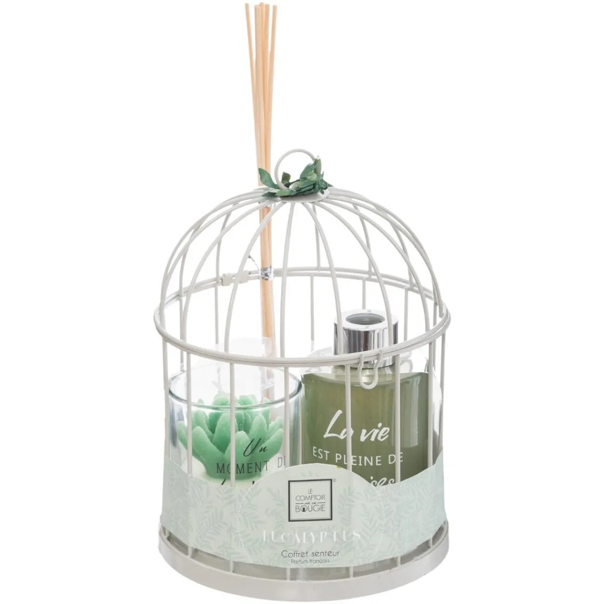 Atmosphera Coffrets Senteurs*Coffret cadeau cage "Zen" Gris