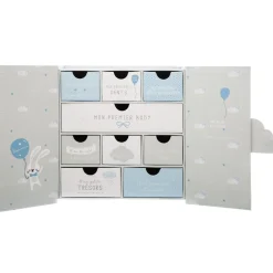 Atmosphera Cadeaux De Naissance*Coffret cadeau de naissance "Royaume des souvenirs" Gris