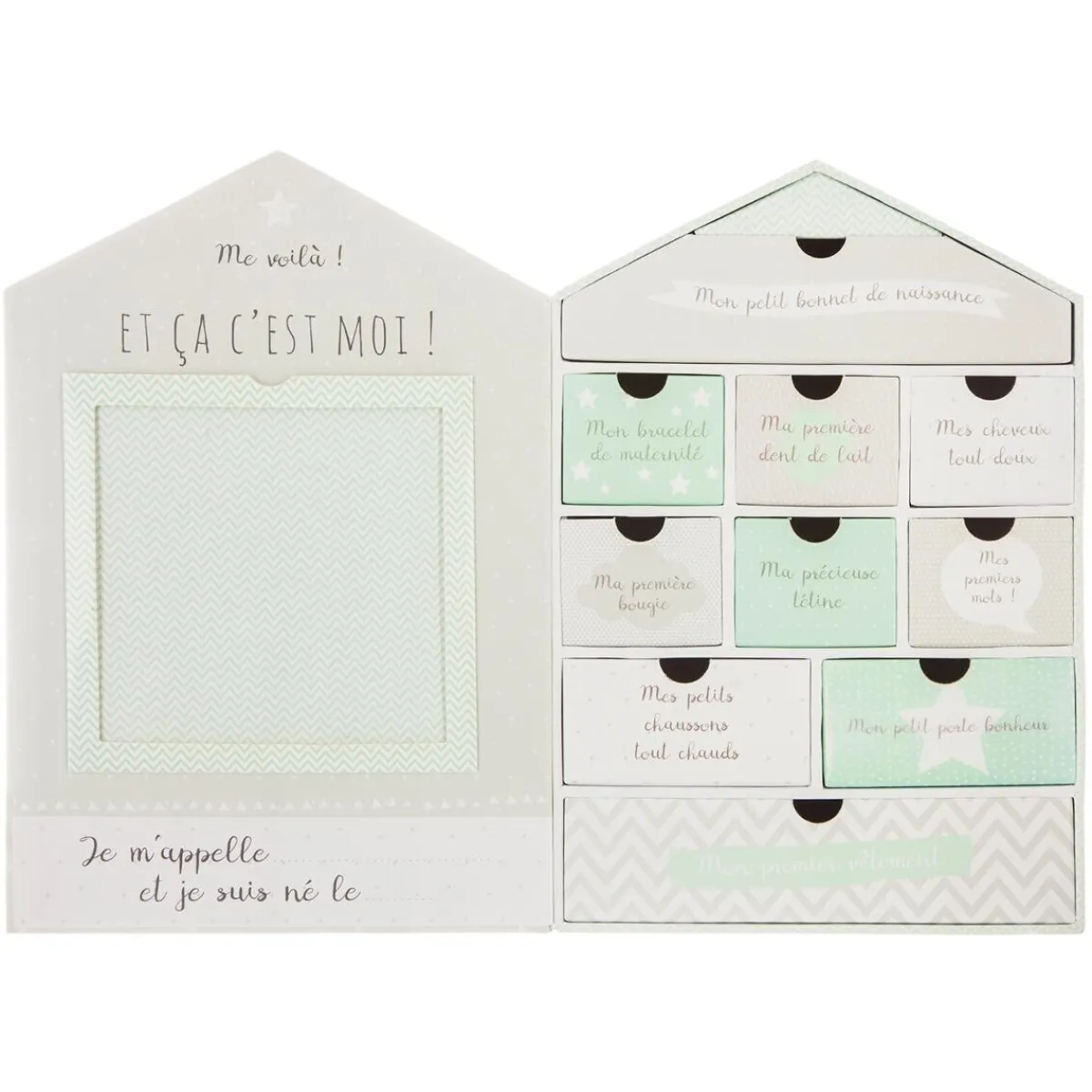 Atmosphera Cadeaux De Naissance*Coffret de naissance "Maison" Rose