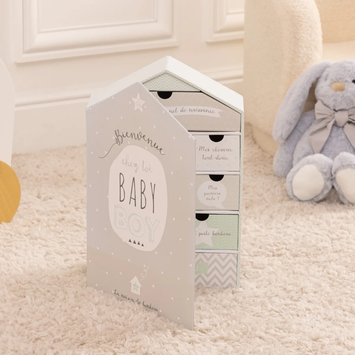 Atmosphera Cadeaux De Naissance*Coffret de naissance "Maison" Rose
