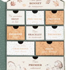 Atmosphera Cadeaux De Naissance*Coffret de naissance maison "Forêt" Vert