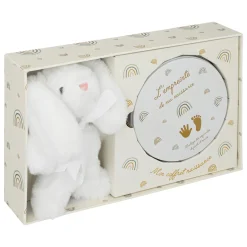 Atmosphera Cadeaux De Naissance*Coffret empreinte et peluche Beige