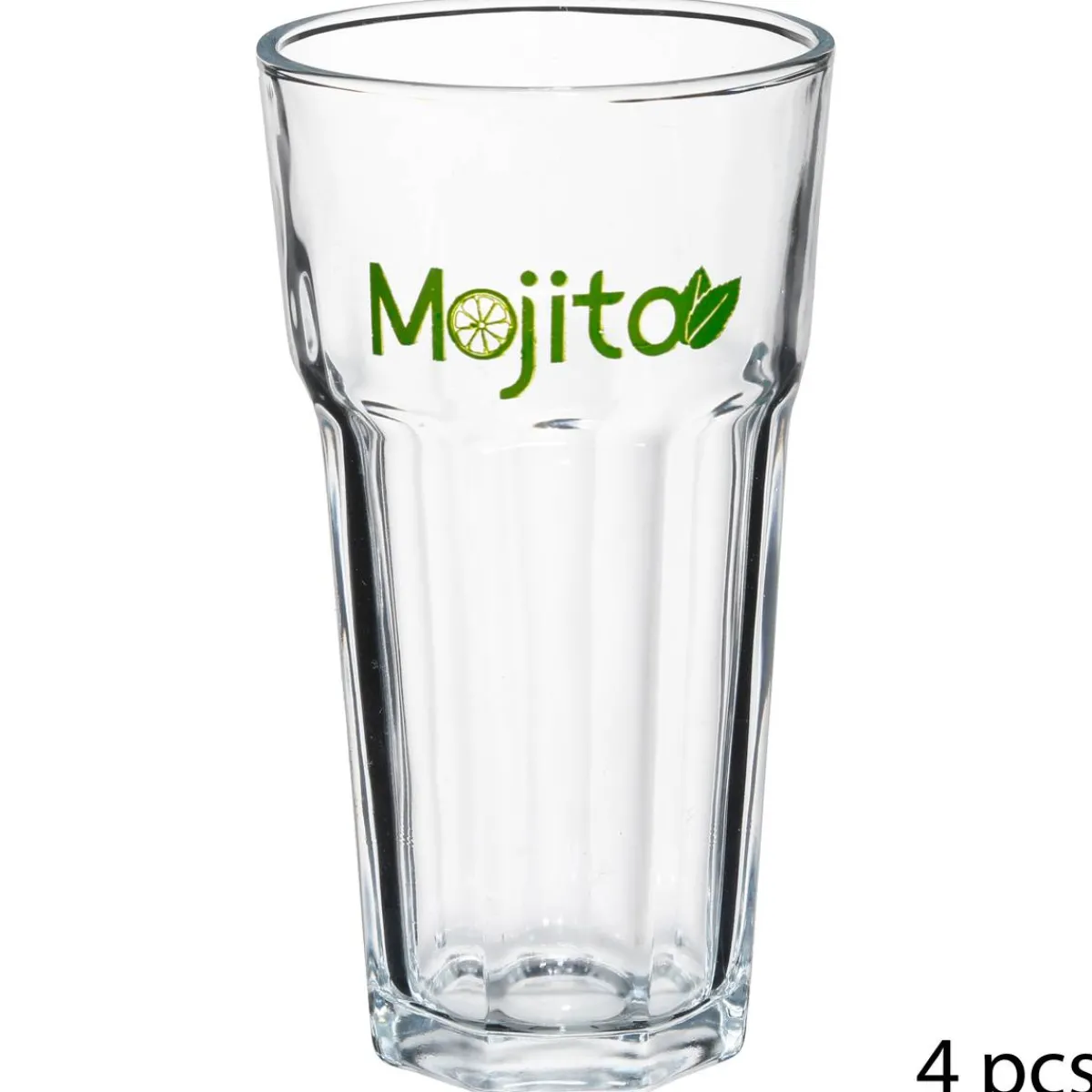 Atmosphera Verres Apéritif|Accessoires Cuisine Conviviale*Coffret Mojito "Mojito" Transparent
