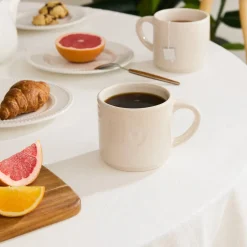 Atmosphera Tasses, Mugs*Coffret 2 mugs "Adele" Crème