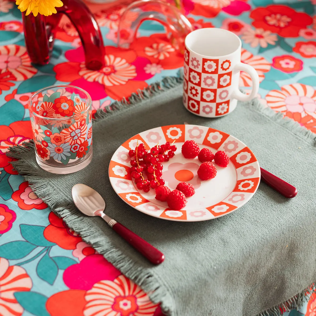 Atmosphera Tasses, Mugs*Coffret 2 mugs "Bloomorama" Vert