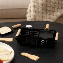 Atmosphera Accessoires Cuisine Conviviale*Coffret raclette à la bougie 2 personnes "Bougi" Ardoise