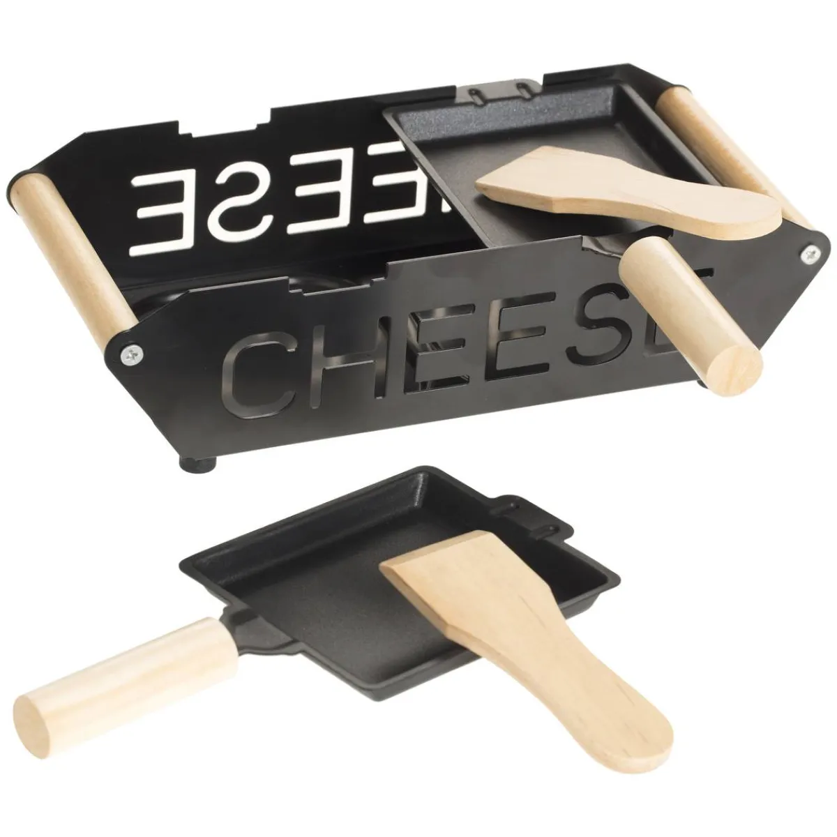 Atmosphera Accessoires Cuisine Conviviale*Coffret raclette à la bougie 2 personnes "Bougi" Ardoise