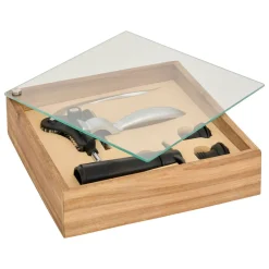 Atmosphera Accessoires Vin Et Cocktail*Coffret sommelier "Jules" Marron