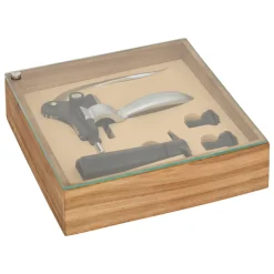 Atmosphera Accessoires Vin Et Cocktail*Coffret sommelier  "Jules" Marron