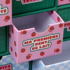 Atmosphera Cadeaux De Naissance*Coffret à souvenirs 10 tiroirs "Pomme d'amour" Multicolore