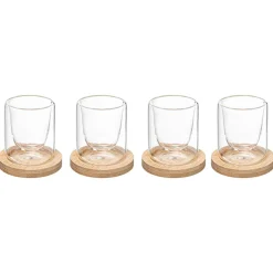 Atmosphera Tasses, Mugs*Coffret 4 tasses  "Clea" Blanc