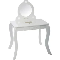 Atmosphera Bureaux*Coiffeuse et tabouret enfant Blanc