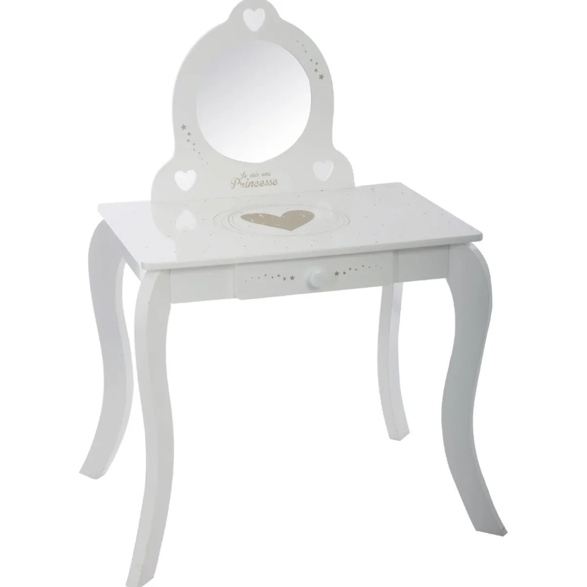 Atmosphera Bureaux*Coiffeuse et tabouret enfant Blanc