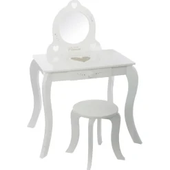 Atmosphera Bureaux*Coiffeuse et tabouret enfant Blanc